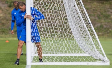 Marruecos se entrena antes del partido frente a España