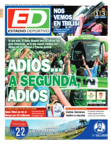 Portadas de la prensa deportiva