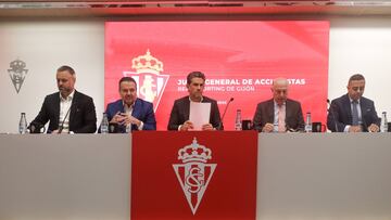 19-11-24. IMAGEN DE LA JUNTA DE ACCIONISTAS DEL SPORTING, EL 5 DE DICIEMBRE DE 2023.