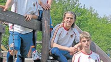 <b>HEREDEROS. </b>De izquierda a derecha, Bojan, Aquino, Camacho y De Gea, hijos de futbolistas.