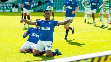 El delantero colombiano ha marcado 16 goles con el Rangers en la actual temporada.