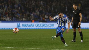 Partido Deportivo de La Coruña - Tarazona.  gol lucas Pérez