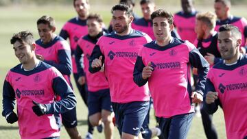 Jugadores del Getafe.