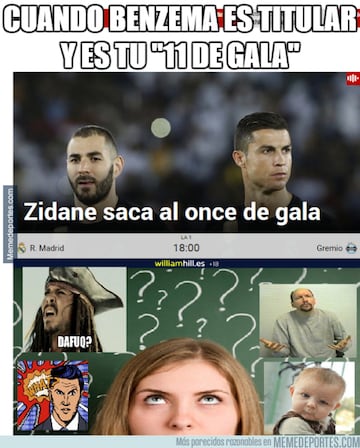 Los memes más divertidos del Real Madrid-Gremio