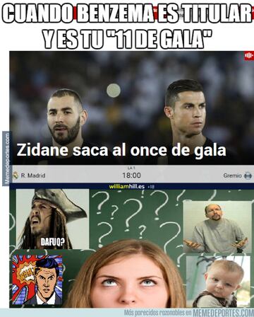 Los memes más divertidos del Real Madrid-Gremio