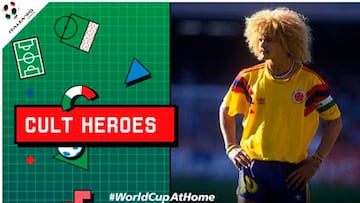 Pibe Valderrama, 'Cult Hero' de la FIFA en el Mundial Italia 90