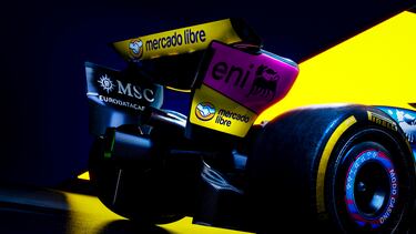 Una franja amarilla en la zona trasera decorará el monoplaza de la escudería francesa.