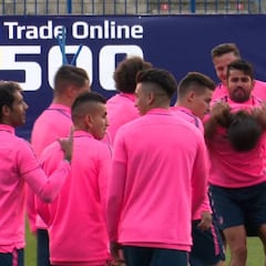 Filipe sufrió las consecuencias de perder en un rondo contra Costa