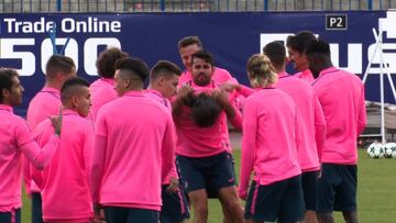 Filipe sufrió las consecuencias de perder en un rondo contra Costa