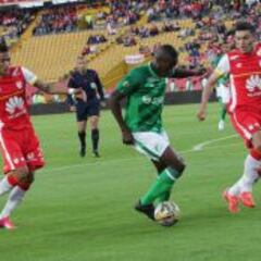 Santa Fe 1x1: Daniel Torres se equivoca y Cali aprovecha