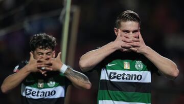 Gyökeres, gol y disgusto