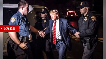 donald trump arrestado foto ia inteligencia artificial