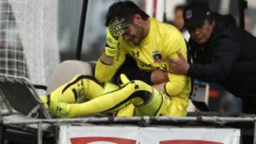 Camarín de Colo Colo quedó golpeado tras lesión de Garcés
