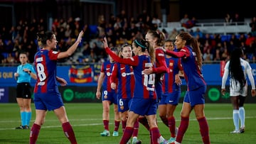 06/01/24 FUTBOL FEMENINO PARTIDO 
BARCELONA FEMENI FC LEVANTE LAS PLANAS
 GOL 3-0 AITANA BONMATI ALEGRIA 