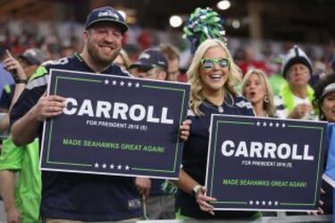 Debido a la sobresaturación de debates presidenciales la gente empieza a estar un poco harta de Hillary Clinton y Donald Trump y ya plantean candidatos alternativos. El primero es Pete Carroll, que empató para demostrar que es capaz de metas al alcance de