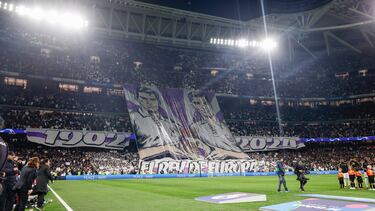06/03/24 PARTIDO CHAMPIONS LEAGUE OCTAVOS VUELTA
REAL MADRID - RB LEIPZIG
TIFO AFICIONADOS SEGUIDORES