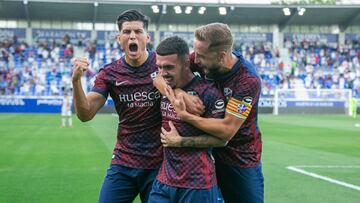 Celebración tras el gol de Joaquin