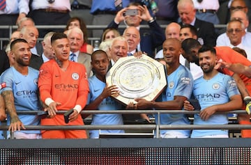 En imágenes: La coronación del City en la Community Shield