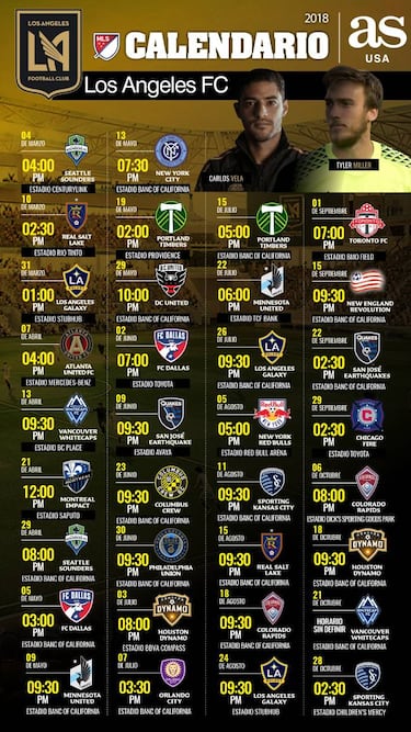 LAFC schedule MLS 2018