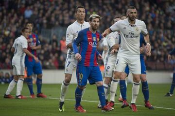 Messi and Ronaldo in action during El Clásico