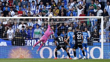 Ian Mackay, en un partido con el Deportivo.