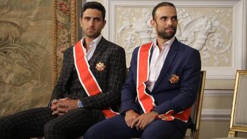 Robert Farah y Juan Sebastián Cabal en la Casa de Nariño.
