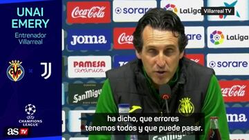 Emery sobre el sorteo: "Errores tenemos todos"
