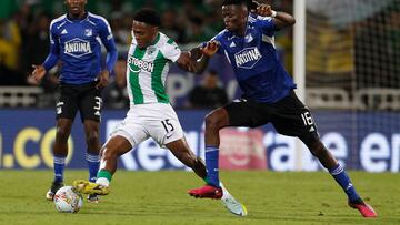 Partido entre Atlético Nacional y Millonarios en el estadio Atanasio Girardot, por la jornada 8 de la Liga BetPlay I-2023.