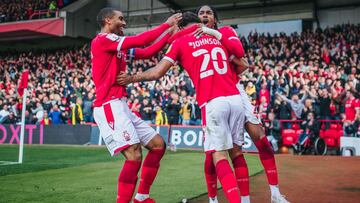 Los jugadores del Nottingham Forest.