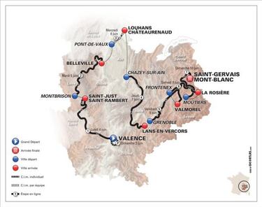 Criterium del Dauphin¨¦: etapas, perfiles, dorsales y recorrido