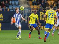 23/02/26 PARTIDO SEGUNDA DIVISION CADIZ - REAL SOCIEDAD B IBAI AGUIRRE Y MOUSSA DIAKITE FILIAL 