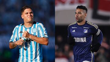 Equipo ideal de América con Juan Fernando Quintero y de Millonarios con Radamel Falcao.