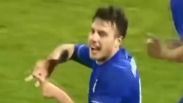 Con este gol Ángelo Henríquez le dio el empate al Dinamo Zagreb