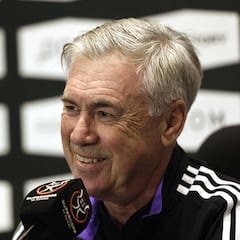 Sigue en directo la rueda de prensa de Ancelotti y Courtois antes del Real Madrid-Valencia