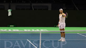 Tennis - Davis Cup Finals - Preview - Palacio de Deportes Jose Maria Martin Carpena, Malaga, Spain - November 15, 2024 Spain's Rafael Nadal during a practice session ahead of the Davis Cup Finals REUTERS/Jon Nazca