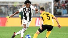 Juan Cuadrado en acci&oacute;n ante Young Boys de Suiza