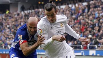 Bale gana en carrera a Manuel Pablo, que fue incapaz de pararle en Riazor.