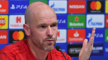 Ten Hag, en la previa del duelo ante el Tottenham.