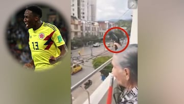 Se ha hecho viral: una anciana celebró el gol de Yerry Mina pegando 6 disparos al aire