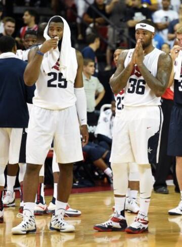 Andre Drummond y DeMarcus Cousins impactados por la lesión de Paul George.