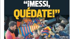 Los niños hablaron: “Messi, quédate”