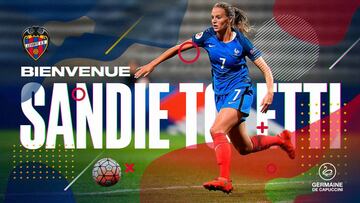 Sandie Toletti ficha por el Levante.