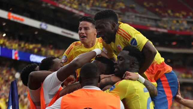 Colombia golea a Costa Rica y está en cuartos de final