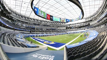 INGLEWOOD, CALIFORNIA - NOVEMBER 29: A general view before the game between the San Francisco 49ers and the Los Angeles Rams at SoFi Stadium on November 29, 2020 in Inglewood, California.   Joe Scarnici/Getty Images/AFP
== FOR NEWSPAPERS, INTERNET, TELCOS & TELEVISION USE ONLY ==