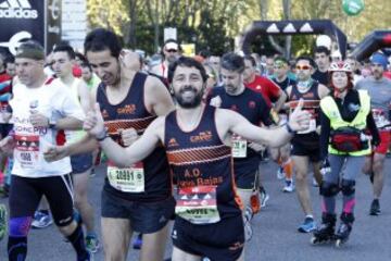 39 edición de la maratón de Madrid. Hoy las calles de Madrid han congregado 33.000 corrredores en las tres carrereas (10 km, medio maratón y maratón)