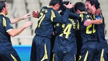 <b>SE LE DAN BIEN. </b>El Villarreal se ha enfrentado a dos conjuntos griegos en Europa y ha ganado los dos partidos, el último 1-2 al AEK.