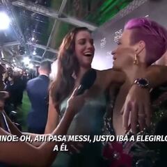 Rapinoe: "I'd give The Best to Van Dijk, just for how cute he is!"