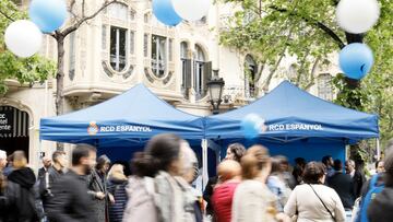 23/04/19 DIA DEL LIBRO DIA DE SANT JORDI 
 PUESTO STAND SANT JORDI RCD ESPANYOL  
  