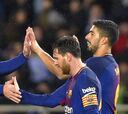 Suárez y Messi 'retiran' a Piqué