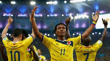 Juan Guillermo Cuadrado jugó todos los partidos de Colombia en la Copa Mundo. Fue gran figura del equipo en la primera fase y anotó un gol de penal en la victoria 4-1 ante Japón. En ese momento, año 2014, el que fuera jugador de la Fiorentina era pretendido por el Barcelona.